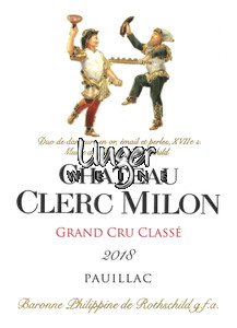 2018 Chateau Clerc Milon Rothschild Pauillac