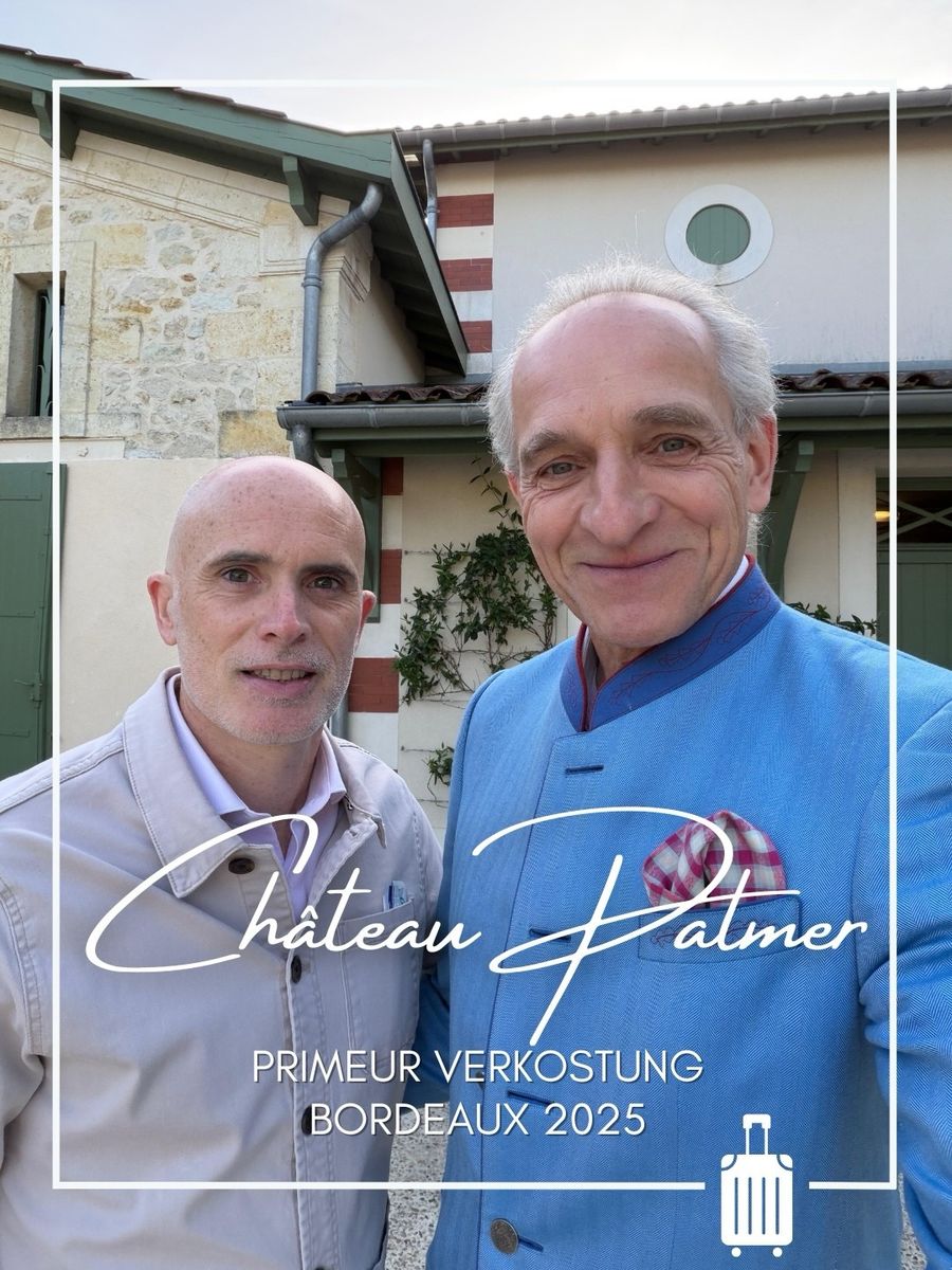 Wenn Erträge von nur 20 hl/ha zu Weinen wie diesem führen, zahlt sich die konsequent gelebte Biodynamie auf Château Palmer eindrucksvoll aus.

55 % Cabernet Sauvignon, 41 % Merlot und 4 % Petit Verdot vereinen sich zu einem Palmer, der mit süßen schwarzen Kirschen, Mokka, Gewürzen und Kräutern begeistert. Am Gaumen kraftvoll und zugleich fein verwoben, mit reifer Frucht, Frische und perfekter Balance.
 
Ein Wein von beeindruckender Tiefe und natürlicher Eleganz, der bereits Bewertungen bis hin zu 100 Punkten erhalten hat. Für Palmer-Liebhaber ein absolutes Muss. 🍷
 
Ab sofort auf unserer Subskriptions-Seite erhältlich: www.subskription-bordeaux.de

@chateaupalmer 
 
#ungerweine #chateaupalmer #bordeaux2025 #enprimeur #margaux