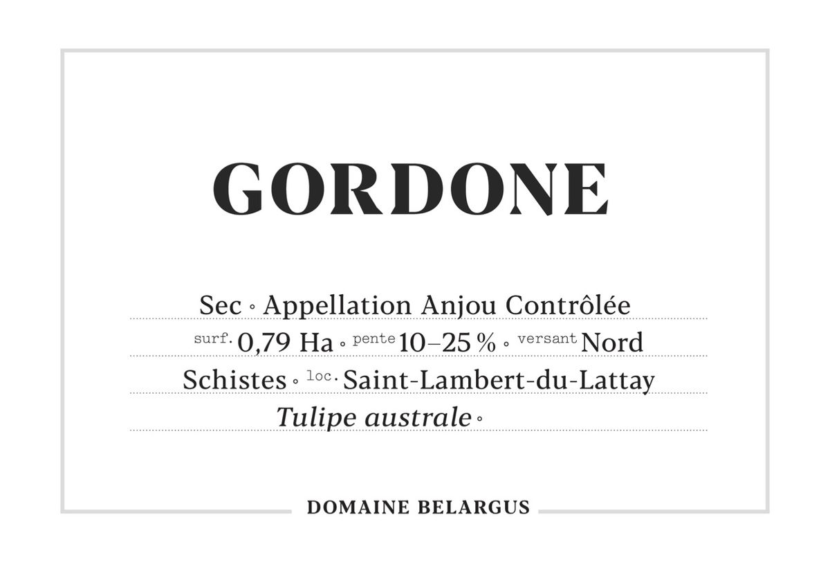 Domaine Belargus - Gordone 2023 0,75 L