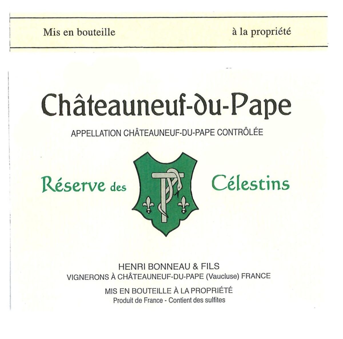 Domaine Henri Bonneau - Chateauneuf du Pape Reserve des Celestins 2019