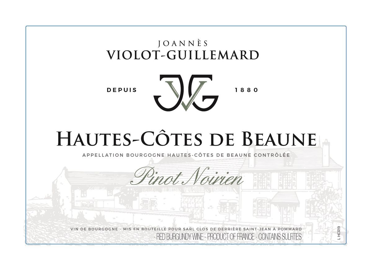 Joannes Violot-Guillemard - Hautes-Cotes de Beaune Pinot Noirien 2020