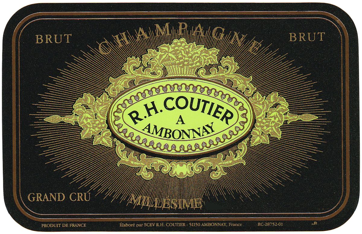 Coutier - Champagne Brut Millesime Grand Cru 2011 0,75 L