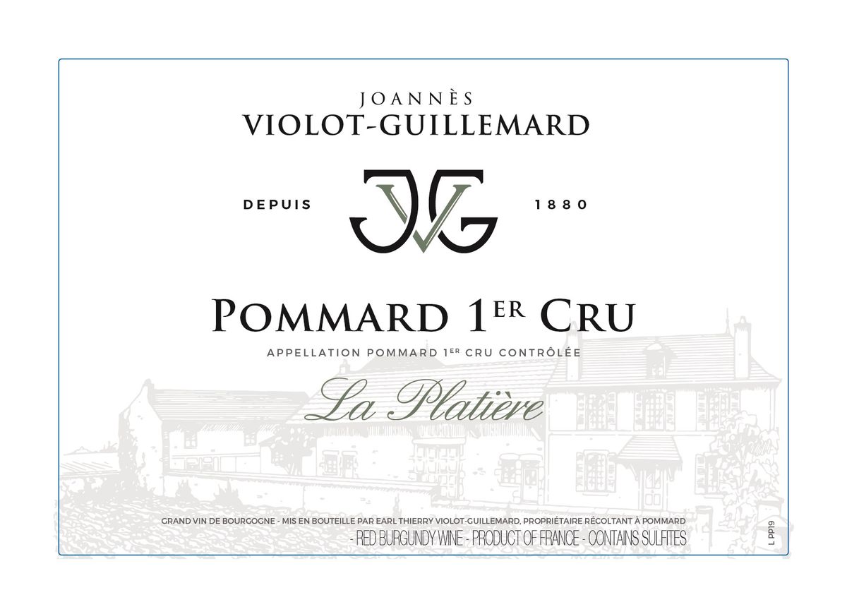 Joannes Violot-Guillemard - Pommard La Platiere 1er Cru 2021 0,75 L