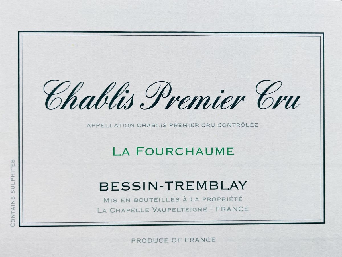 Domaine Bessin Tremblay - Chablis La Fourchaume 1er Cru 2023 0,75 L