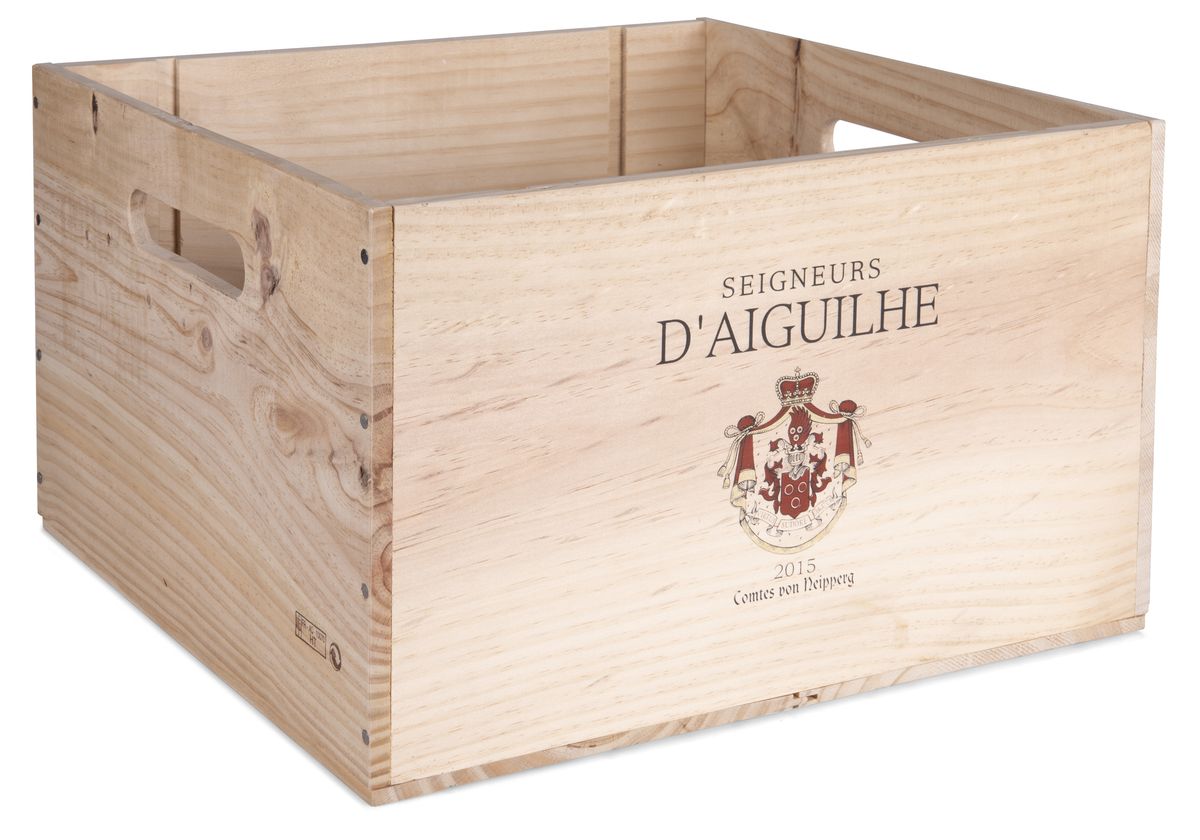 Unger Weine - 6er Magnumholzkiste 6er Magnumholzkiste mit Griffloch