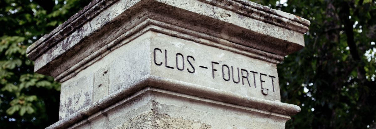 Steinstempen mit Chateau Namen Clos Fourtet eingraviert