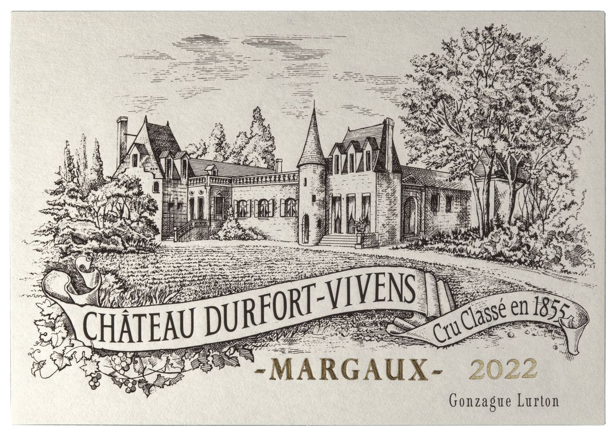 Weinlabel von Chateau Durfort Vivens