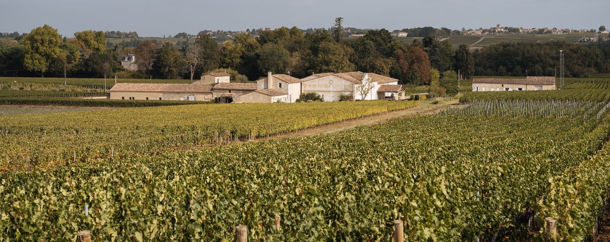 Chateau Badette aus der Ferne bei Tageslicht