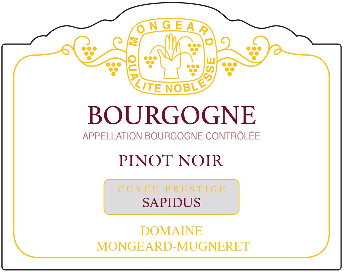 Mongeard Mugneret - Bourgogne Rouge Cuvee Sapidus AC 2019 0,75 L