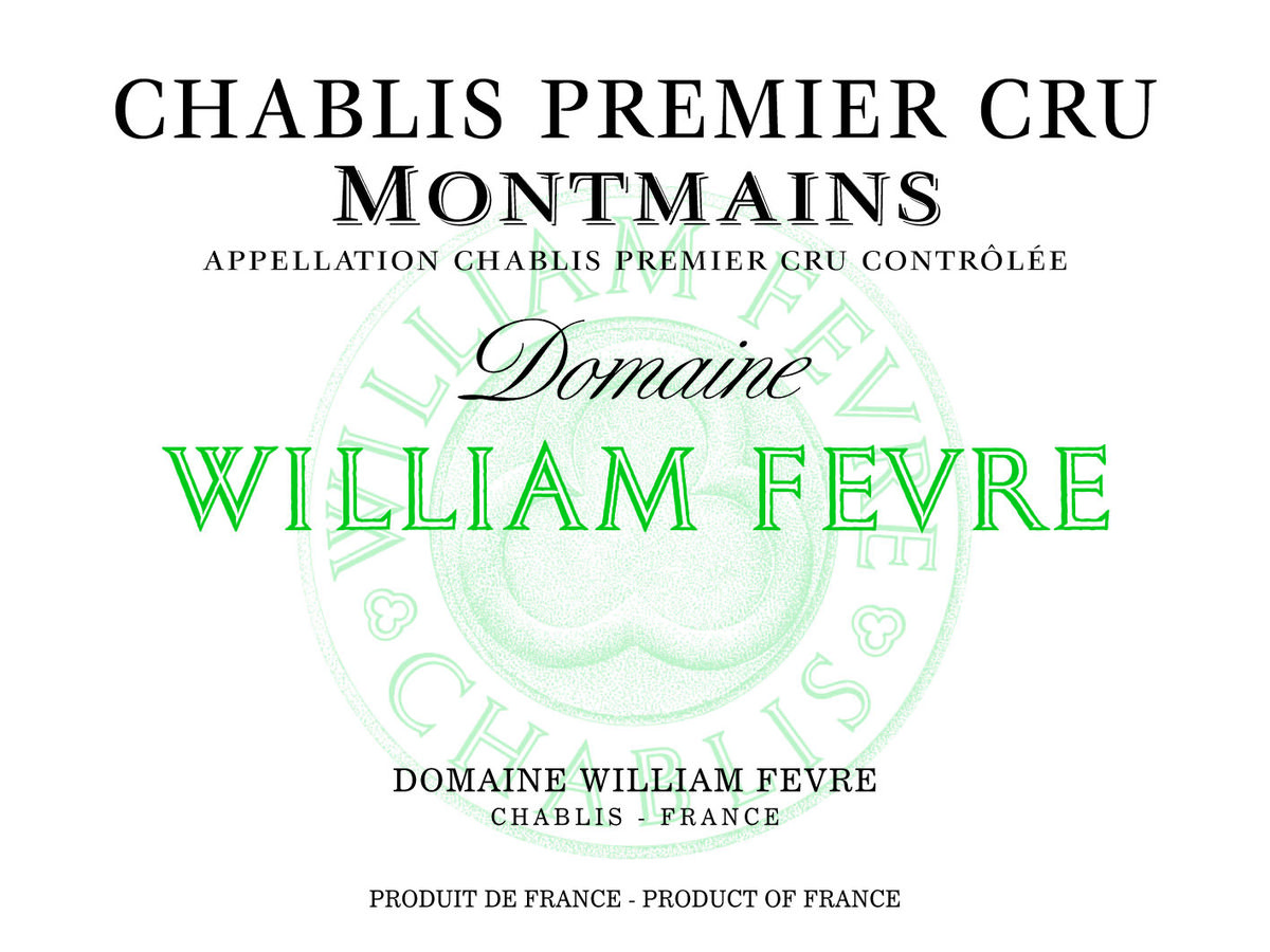 Domaine William Fevre - Chablis Montmains Domaine 1er Cru 2023