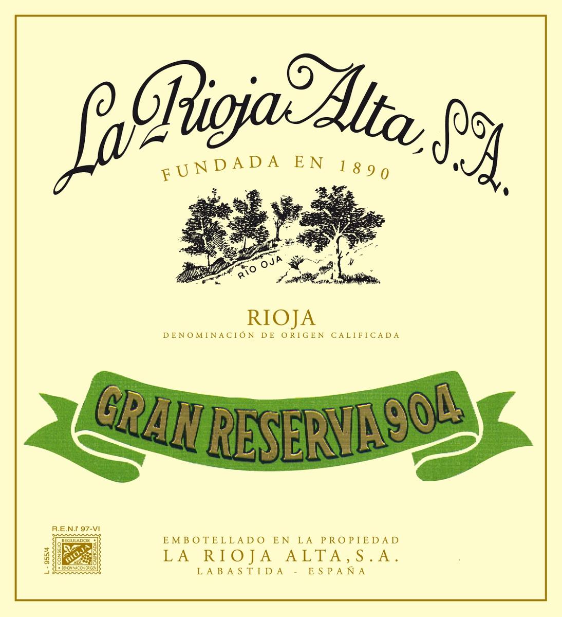 La Rioja Alta - Gran Reserva 904 2016 0,75 L