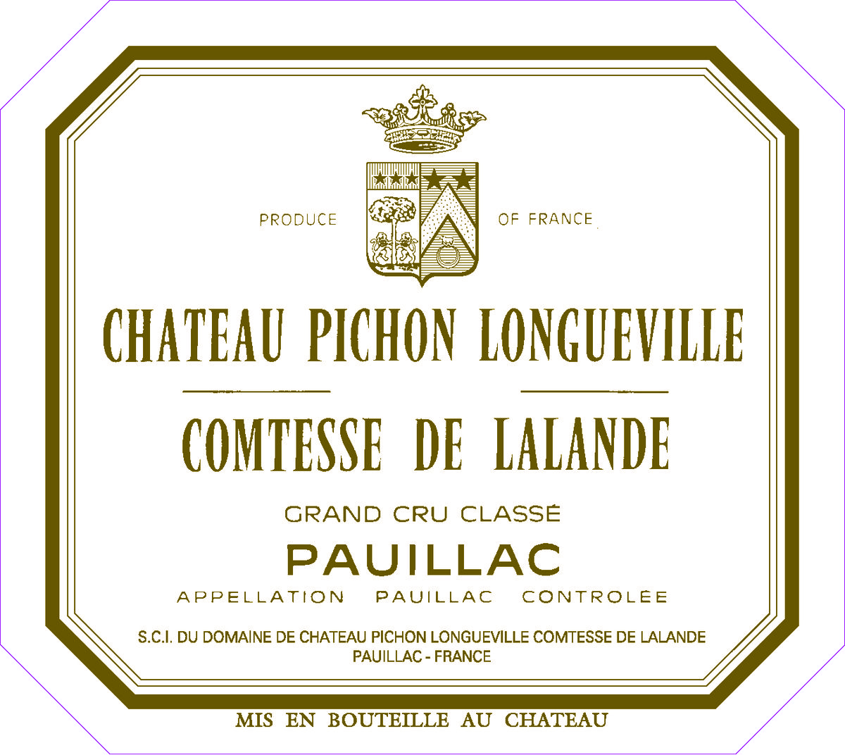 Chateau Pichon Comtesse de Lalande 2018
