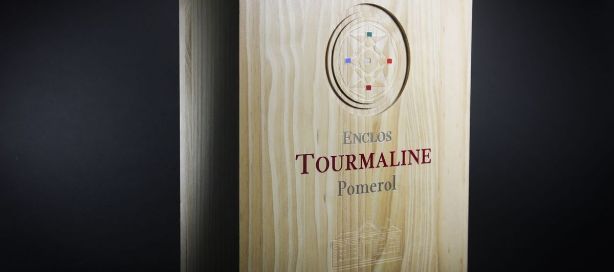 Holzkiste von Chateau Enclos Tourmaline