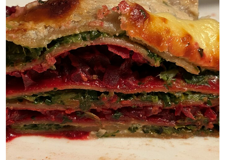 REZEPT: Rote Bete - Spinat Lasagne