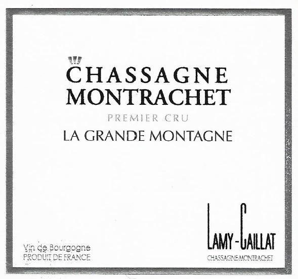 F. Lamy - Caillat - Chassagne-Montrachet 1er Cru La Grande Montagne 2019 0,75 L