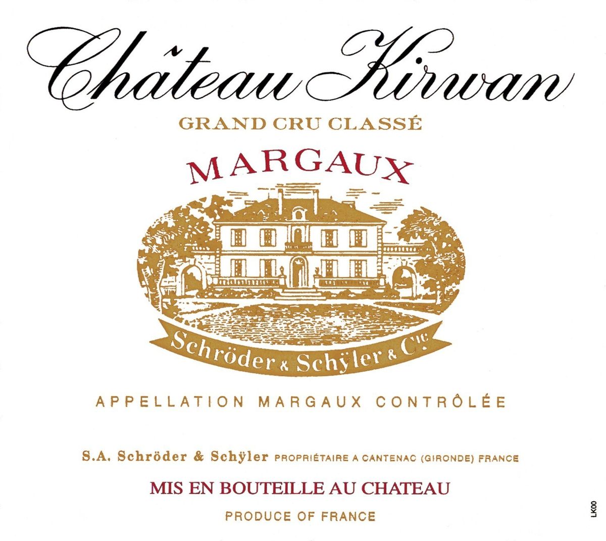 Chateau Kirwan 1996