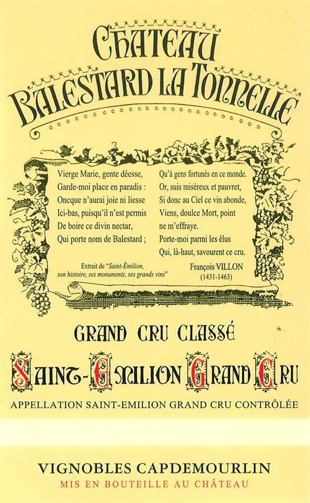 Chateau Balestard La Tonnelle 2000