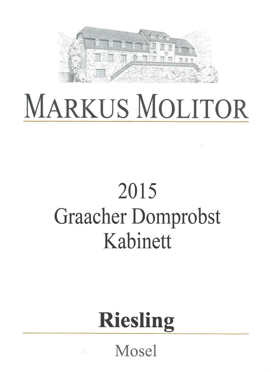 Molitor, Markus - Graacher Domprobst Riesling Kabinett Weiße Kapsel 2015 0,75 L