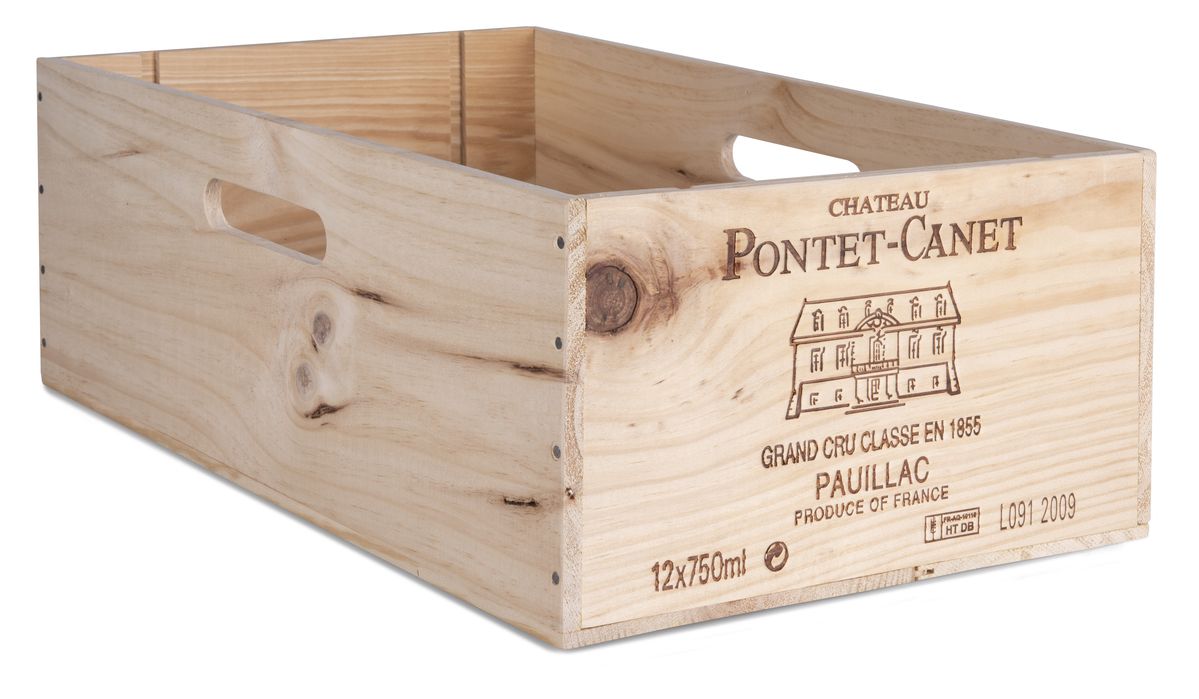 Unger Weine - 12er Holzkiste 12er Holzkiste 3-fach mit Griffloch
