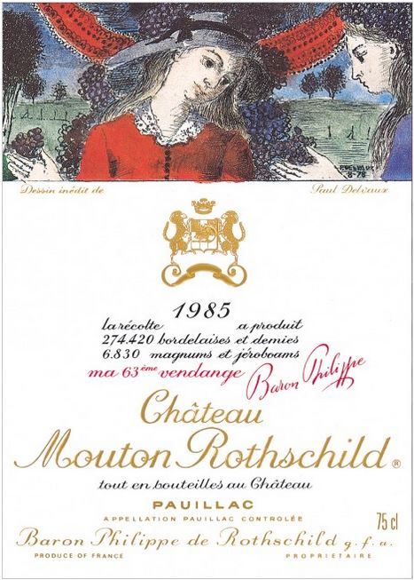 Chateau Mouton Rothschild 1985 0,75 L
