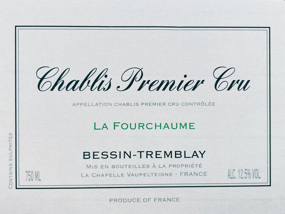 Domaine Bessin Tremblay - Chablis La Fourchaume 1er Cru 2023