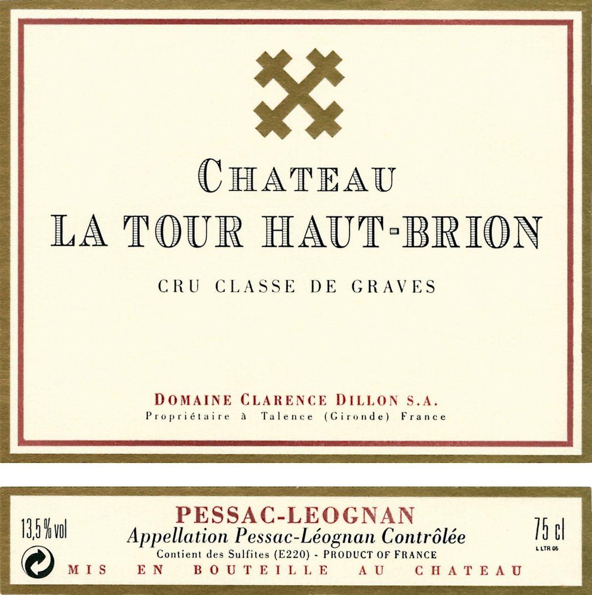 Chateau La Tour Haut Brion 2001 0,75 L