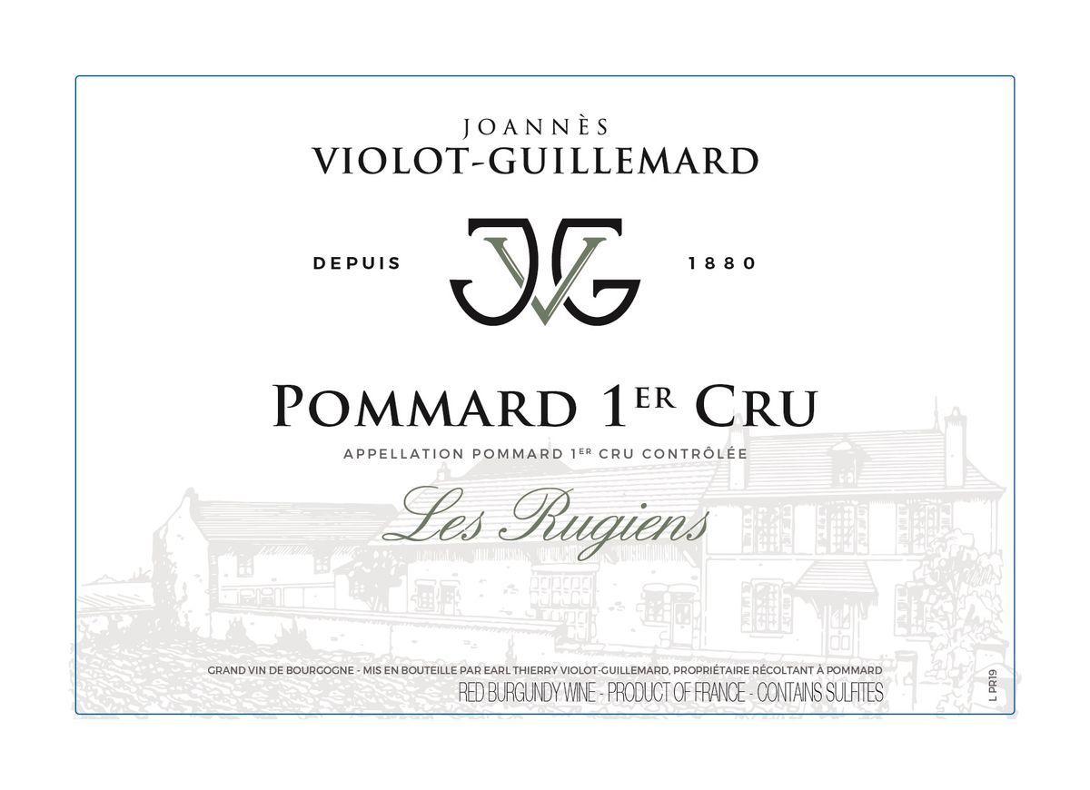 Joannes Violot-Guillemard - Pommard Les Rugiens 1er Cru 2022