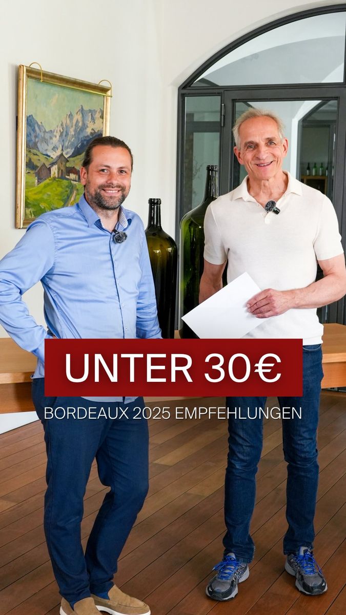 Bordeaux Subskription 2025: Unsere Empfehlungen für Sonderformate 🍷
 
Alle Normalflaschen dieser Weine sind bereits für unter 30 € erhältlich. Für euch haben wir zusätzlich die attraktivsten Deals bei den Sonderformaten herausgesucht:
 
• Château Capbern 2025 (19,90€/0,75l):
3er-Magnum: 130,50 € | Doppelmagnum: 137,60 €
 
• Château Clos de L’Oratoire 2025 (27,50€/0,75l)
3er-Magnum: 176,10€ | Doppelmagnum: 168,00 €
 
• Château Laroque 2025 (26,50€/0,75l)
3er-Magnum: 170,10 € | Doppelmagnum: 164,00 €
 
• Château Siran 2025 (28,50€/0,75l):
12er-Kiste: 342,00 € | 6er-Magnum: 357,60 €
 
• Château Sociando-Mallet 2025 (28,40€/0,75l):
3er-Magnum: 181,50 € | 12er-Halbflaschen: 340,80 €
 
• Château Moulin Saint-Georges 2025 (27,30€/0,75l):
3er-Magnum: 174,90 € | Doppelmagnum: 167,20 €
 
 
Alle Weine sind heute in unserer Story verlinkt. Die Infos findest du anschließend in unserem Story-Highlight zur Subskription 2025.
Mehr spannende Weine des Jahrgangs 2025 entdecken auf subskription-bordeaux.de.
 
Du hast Fragen zu den Weinen, Formaten oder deiner Auswahl? Schreib uns gerne eine DM, wir beraten dich persönlich.
 
 
@chateaucalonsegur @ lesprit_ausone_famillevauthier @chateau_laroque @closdeloratoire @neipperg.france @chateausiran @chateausociandomallet
 
#UngerWeine #BordeauxPrimeur #Bordeaux2025 #Subskription #BordeauxWein