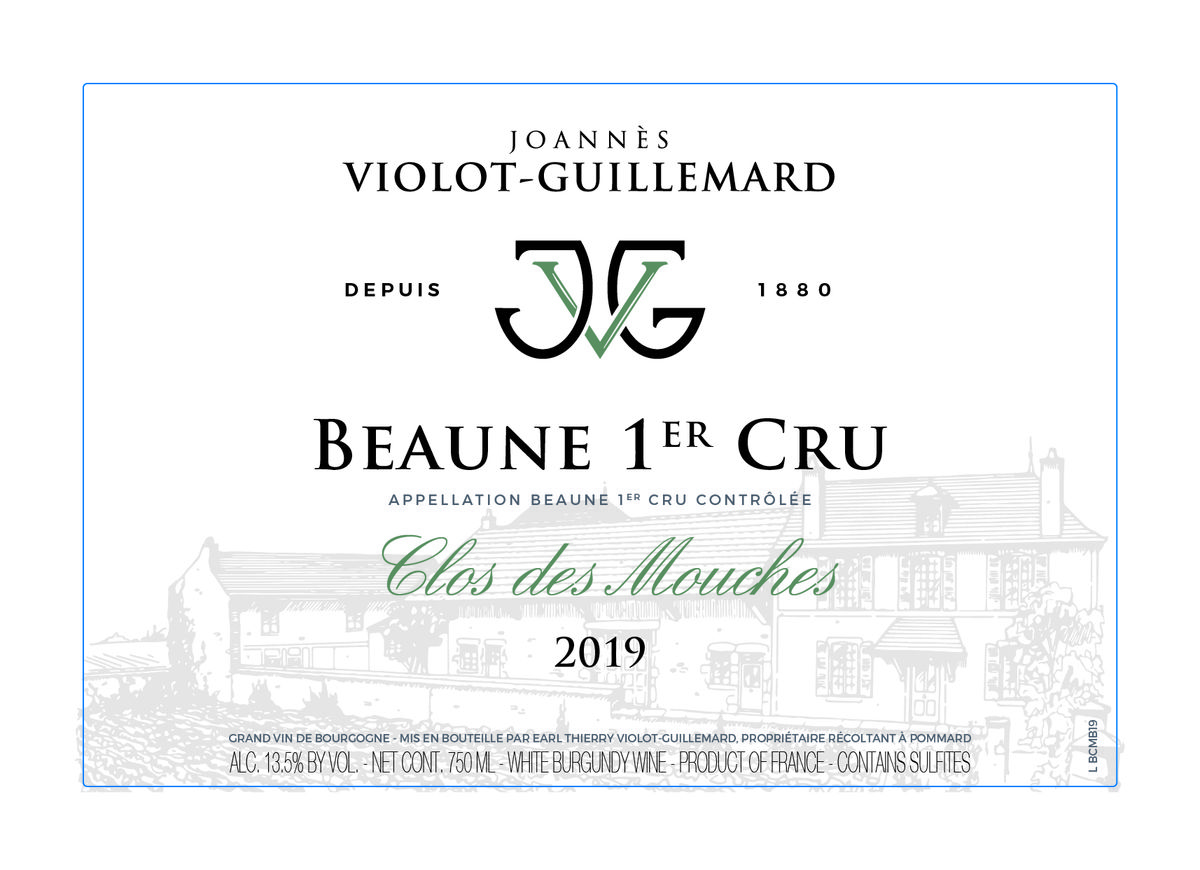 Joannes Violot-Guillemard - Beaune Clos des Mouches 1er Cru 2019 0,75 L