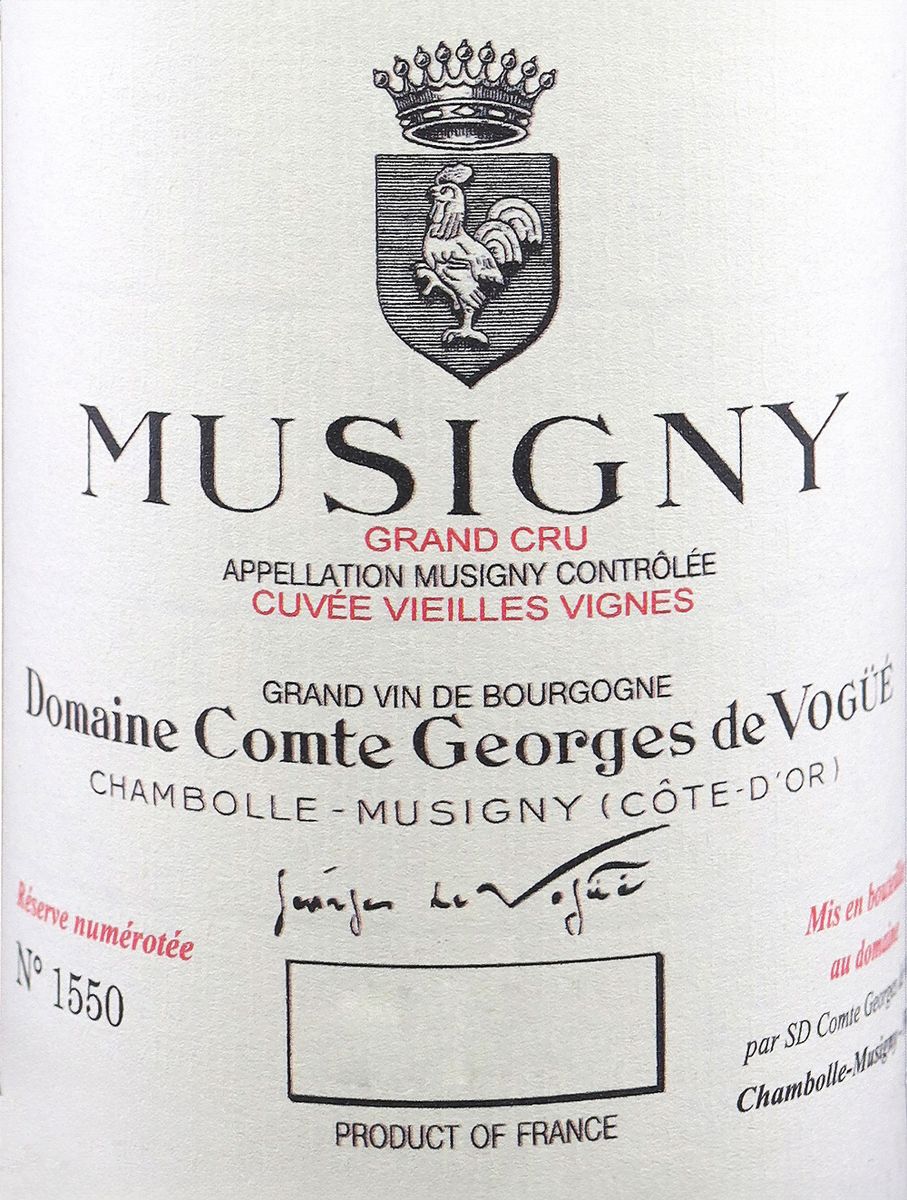 Comte Georges de Vogue - Musigny Vieilles Vignes Grand Cru 2021 0,75 L