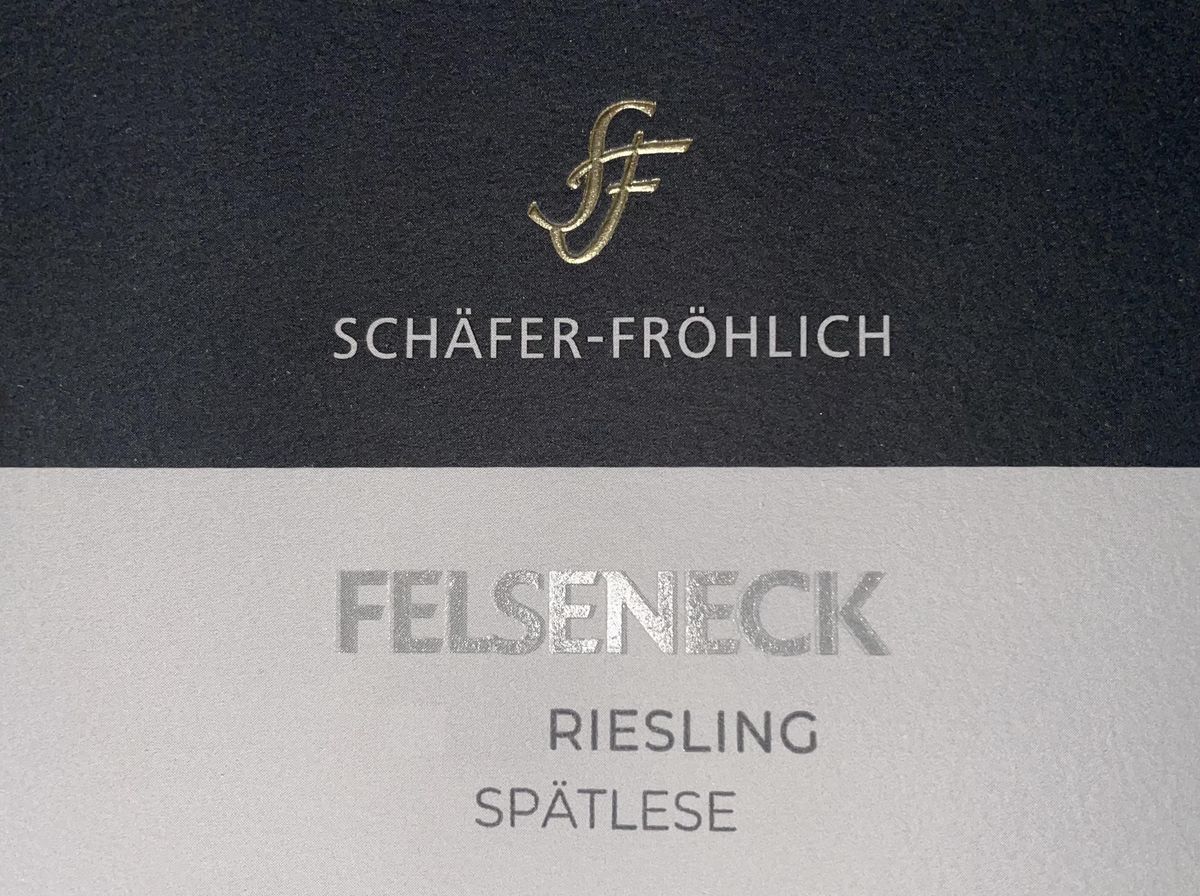 Schäfer-Fröhlich - Felseneck Riesling Spätlese 2023 0,75 L