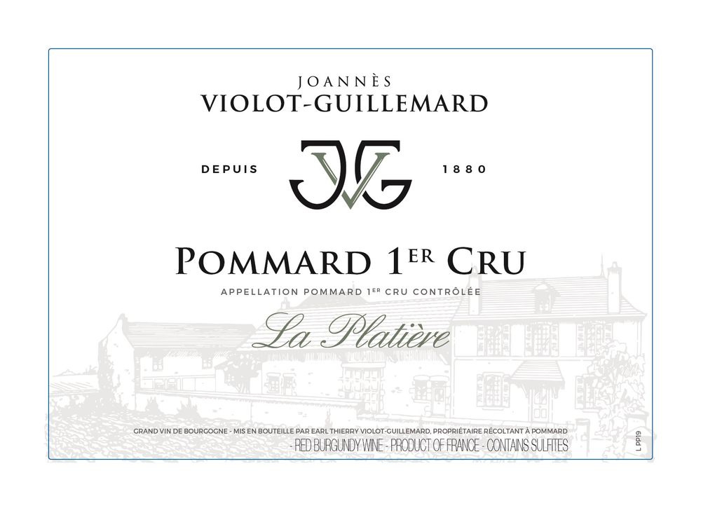 Joannes Violot-Guillemard - Pommard La Platiere 1er Cru 2020 0,75 L