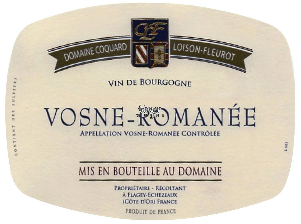 2018 Vosne Romanee AC Coquard Loison Fleurot Cote de Nuits