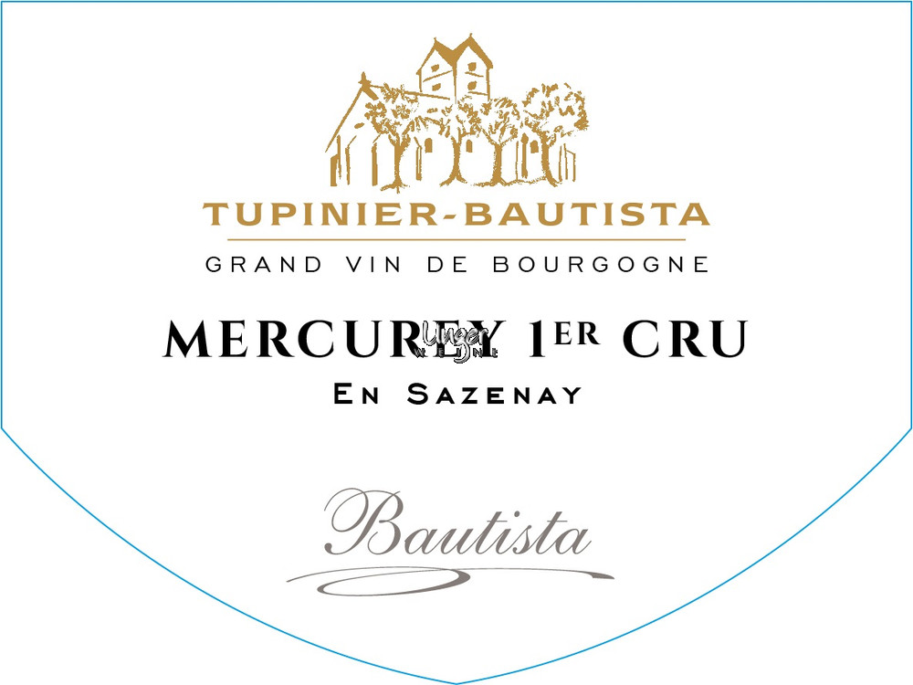 2020 Mercurey En Sazenay 1er Cru Blanc Domaine Tupinier-Bautista Cote Chalonnaise