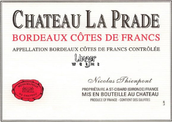 2016 Chateau La Prade Cotes de Francs