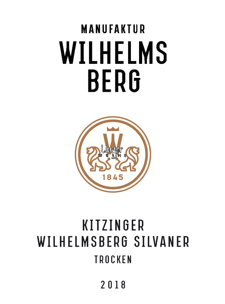 2018 Kitzinger Wilhelmsberg, Silvaner trocken Gut Wilhelmsberg Franken