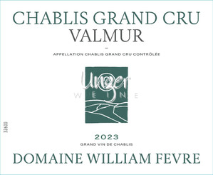 2023 Chablis Valmur Domaine Grand Cru Domaine William Fevre Chablis