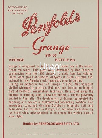 Penfolds - Grange 1991