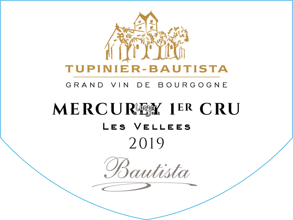 2019 Mercurey Les Vellees 1er Cru Rouge Domaine Tupinier-Bautista Cote Chalonnaise