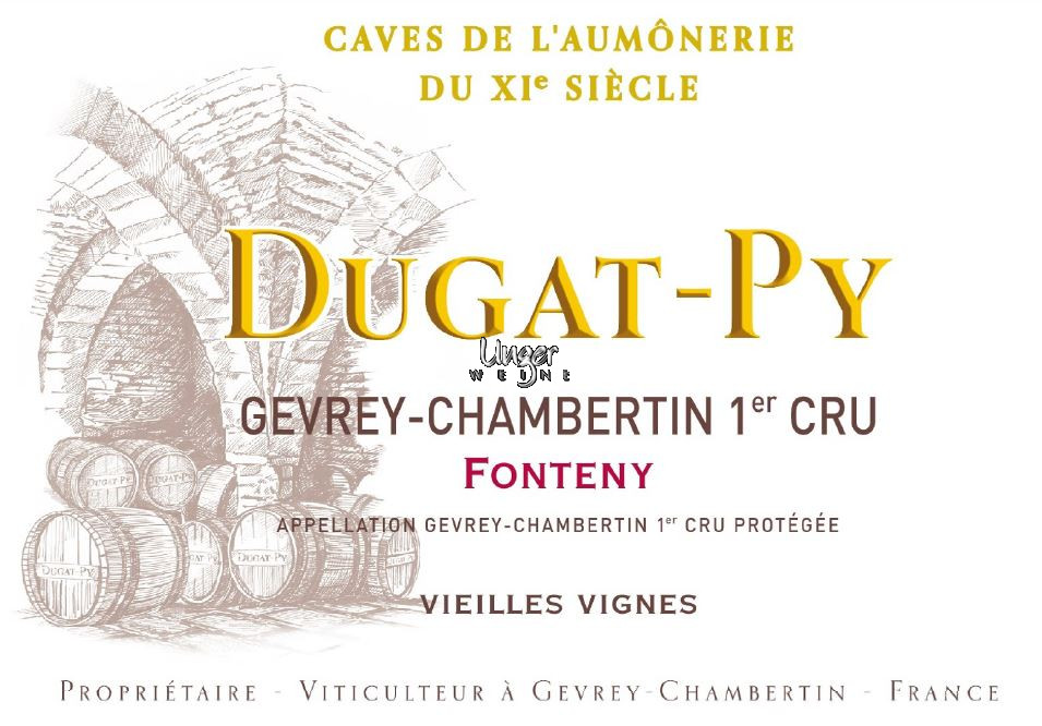 2019 Gevrey Chambertin Les Fonteny 1er Cru Vieilles Vignes Dugat Py Cote de Nuits