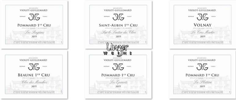 2019 Kollektion 6 Flaschen Joannes Violot-Guillemard Burgund