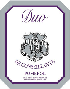 2020 Duo de Conseillante Chateau la Conseillante Pomerol