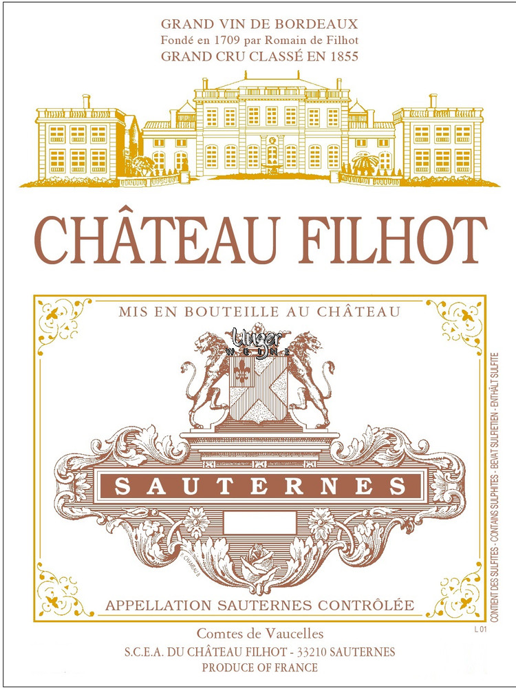 2010 Chateau Filhot Sauternes