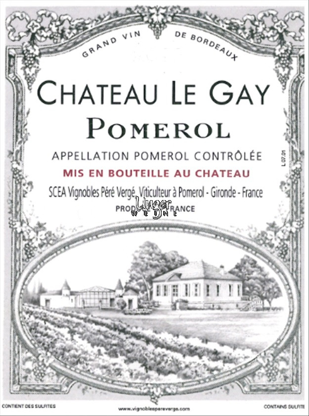 2016 Chateau Le Gay Pomerol