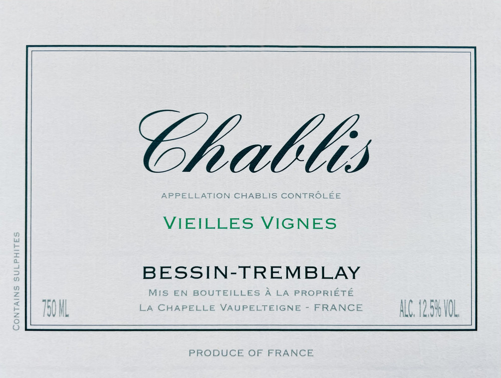Domaine Bessin Tremblay - Chablis Vieilles Vignes 2022