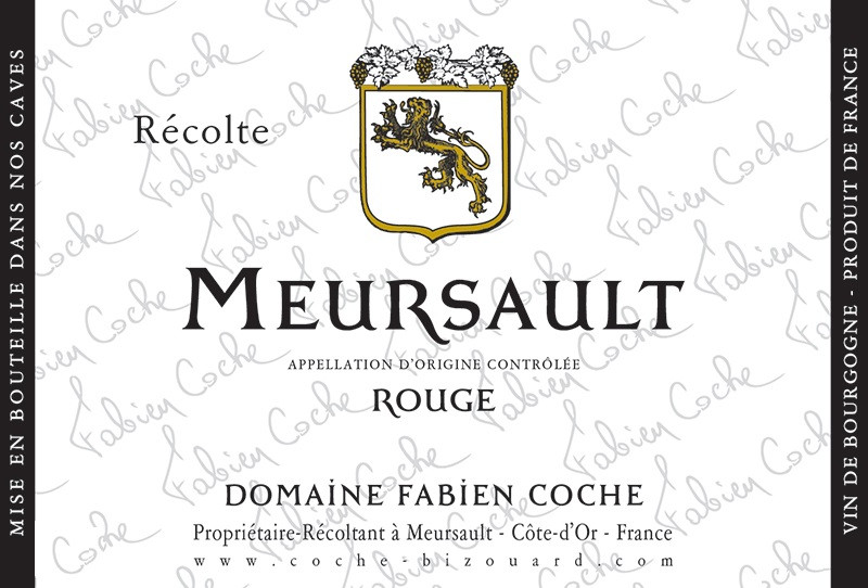 Domaine Fabien Coche - Meursault Rouge 2021 0,75 L