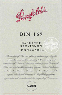 Penfolds - Cabernet Sauvignon Bin 169 Coonawarra 2019