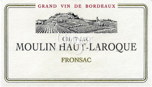 2001 Chateau Moulin Haut Laroque Fronsac