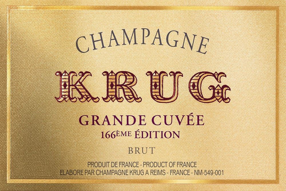 Champagner Grande Cuvee 166eme Edition, brut Krug Champagne