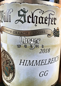 2018 Graacher Himmelreich VDP GG trocken Schäfer, Willi Mosel